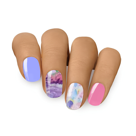 Sparkling Rainbow ★ Semi-Cured Gel Nails