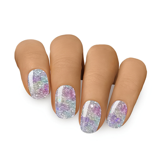 Sparkling Rainbow ★ Semi-Cured Gel Nails