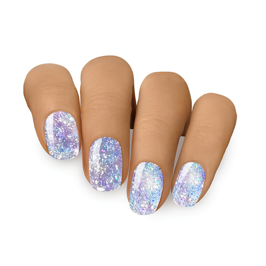Sparkling Rainbow ★ Semi-Cured Gel Nails