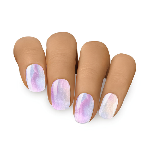 Sparkling Rainbow ★ Semi-Cured Gel Nails