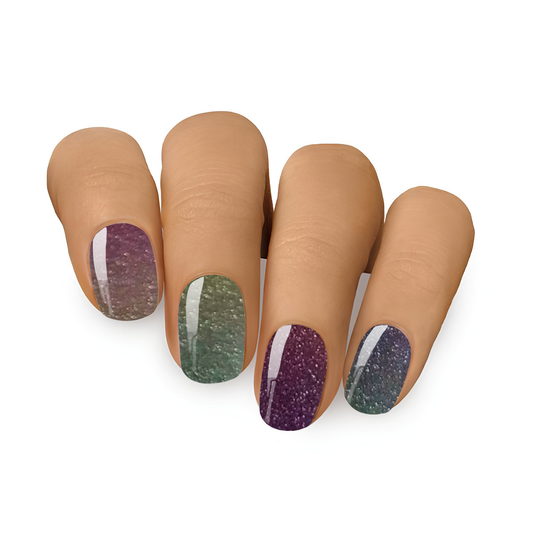 Sparkling Rainbow ★ Semi-Cured Gel Nails