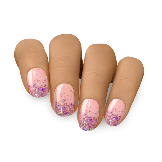 Sparkling Rainbow ★ Semi-Cured Gel Nails
