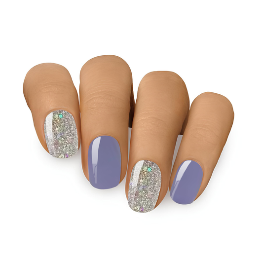 Sparkling Rainbow ★ Semi-Cured Gel Nails
