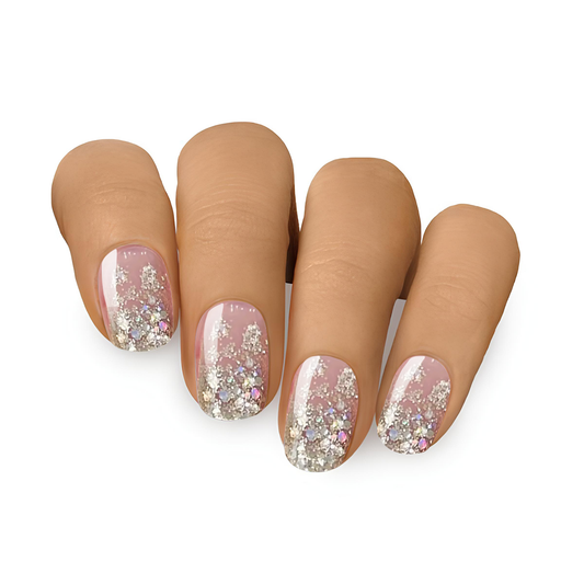 Sparkling Rainbow ★ Semi-Cured Gel Nails
